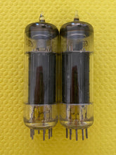 Load image into Gallery viewer, 2 Sylvania 6BQ5 EL84 Vacuum Tubes Valves Black Plate O Getters Lot Of Two
