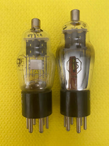 2 General Electric GE Number / Type 75 #75 Vacuum Tubes Valves Lot Of Two