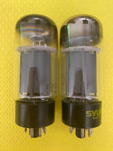 Load image into Gallery viewer, Matched Pair Sylvania 6L6 6L6GC Vacuum Tubes Valves
