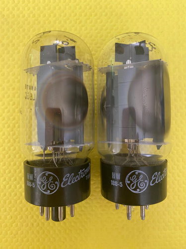 Matched Pair General Electric GE Canada 6L6 6L6GC Vacuum Tubes Valves