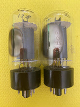 Load image into Gallery viewer, Matched Pair General Electric GE Uncle Doug 6L6 6L6GC Vacuum Tubes Valves
