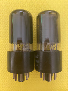 Matched Pair General Electric GE 25L6 25L6GT Vacuum Tubes Valves