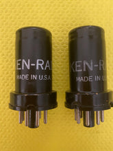 Load image into Gallery viewer, Matched Pair Ken-Rad 6SJ7 Vacuum Tubes Valves
