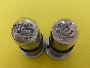Matched Pair General Electric GE Red Label 6SN7 6SN7GTB Vacuum Tubes Valves Copper Support Rods Phono Preamp Grade