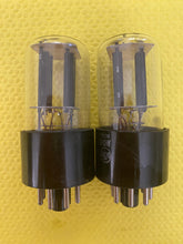 Load image into Gallery viewer, Matched Pair RCA 6SN7 6SN7GTB Vacuum Tubes Valves Black Plate
