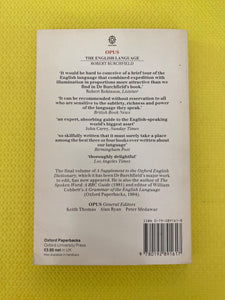 The English Language Robert Burchfield Oxford Paperbacks Oxford University Press