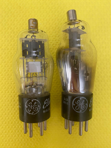 2 General Electric GE Number / Type 75 #75 Vacuum Tubes Valves Lot Of Two
