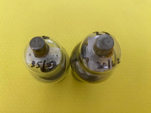 2 General Electric GE Number / Type 75 #75 Vacuum Tubes Valves Lot Of Two