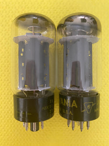 Matched Pair Sylvania 6L6 6L6GC Vacuum Tubes Valves NOS-Testing