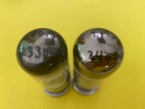 Matched Pair Sylvania 6L6 6L6GC Vacuum Tubes Valves