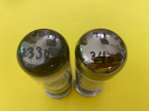 Matched Pair Sylvania 6L6 6L6GC Vacuum Tubes Valves