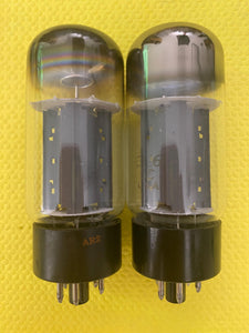 Matched Pair Sylvania 6L6 6L6GC Vacuum Tubes Valves