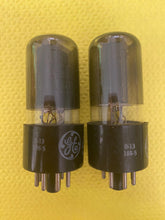 Load image into Gallery viewer, Matched Pair General Electric GE 25L6 25L6GT Vacuum Tubes Valves
