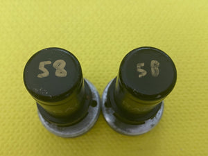Matched Pair Ken-Rad 6SJ7 Vacuum Tubes Valves NOS-Testing