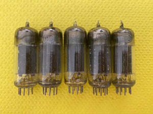 5 RCA 6S4 6S4A Vacuum Tubes Valves Black Plate Lot Of Five