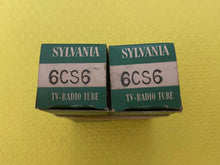 Load image into Gallery viewer, 2 Sylvania 6CS6 Vacuum Tubes Valves NOS NIB Lot Of Two
