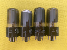 Load image into Gallery viewer, 4 General Electric GE 25L6 25L6GT Vacuum Tubes Valves Lot Of Four
