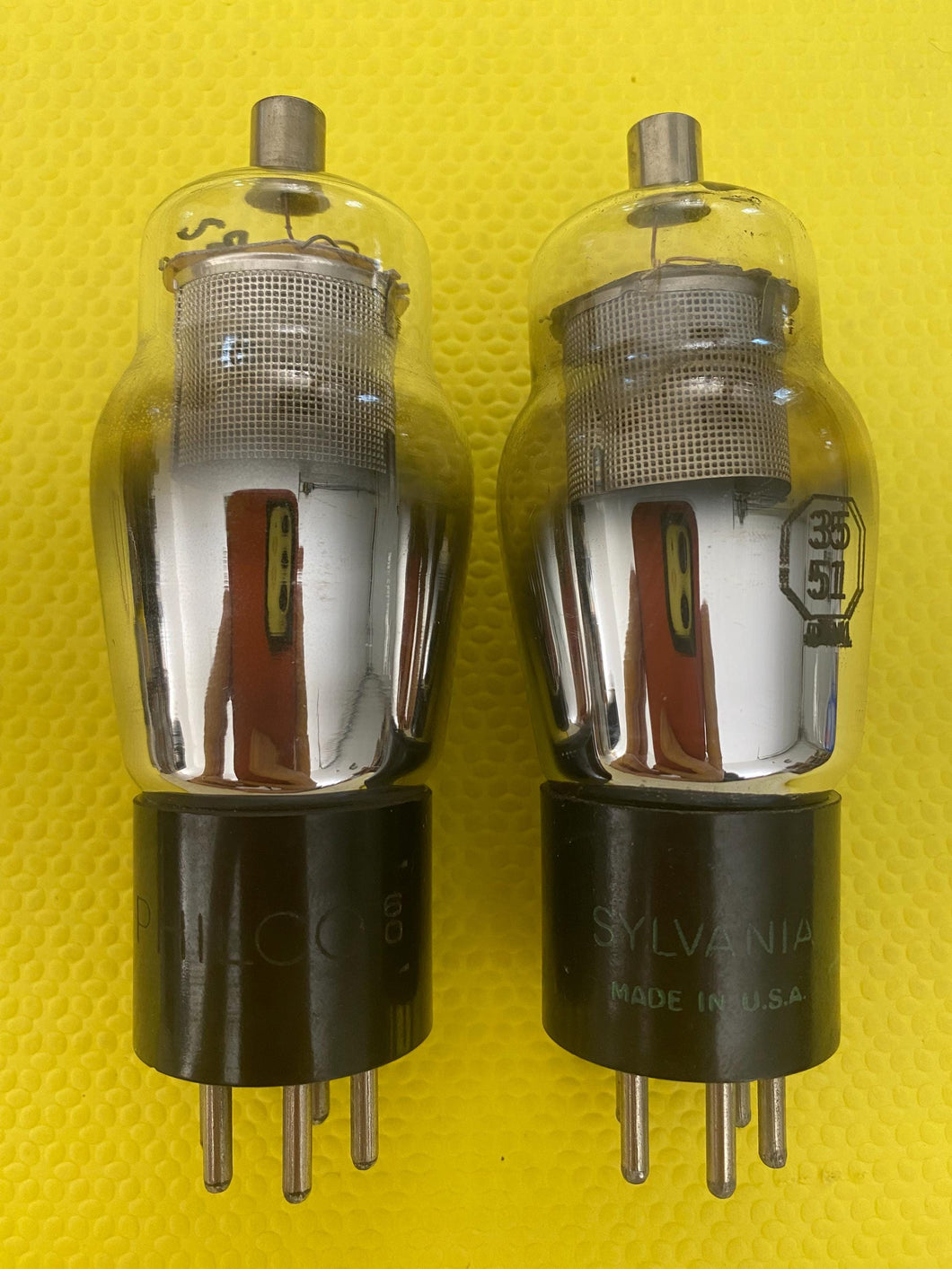2 US-Made Number / Type 35 51 Vacuum Tubes Valves Lot Of Two