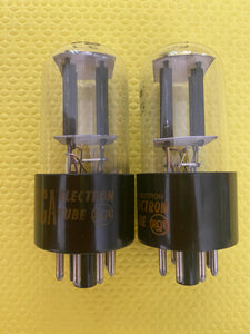 Matched Pair RCA 6SN7 6SN7GTB Vacuum Tubes Valves