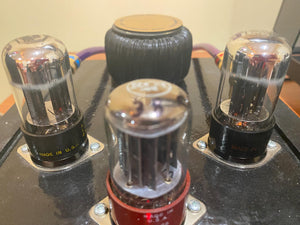 Matched Pair Sylvania 6SN7 6SN7GTA Vacuum Tubes Valves Chrome Dome Silver Top Phono Preamp Grade