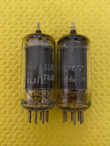Matched Pair RCA 6AU6 Vacuum Tubes Valves Black Plate NOS-Testing