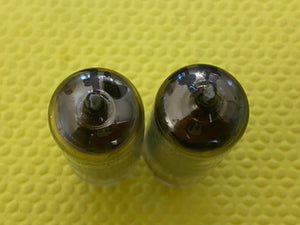 Matched Pair RCA 6AU6 Vacuum Tubes Valves Black Plate NOS-Testing