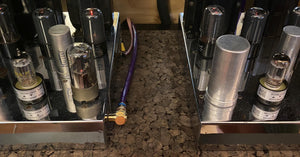 Matched Pair Sylvania 7AU7 Vacuum Tubes Valves NOS-Testing 6SN7 Substitute With Adapters
