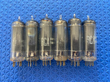 Load image into Gallery viewer, 6 RCA 50B5 Vacuum Tubes Valves Black Plate Lot Of Six
