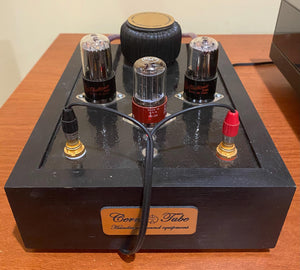 Matched Pair General Electric GE Red Label 6SN7 6SN7GTB Vacuum Tubes Valves Copper Support Rods Phono Preamp Grade