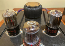Load image into Gallery viewer, Matched Pair General Electric GE Red Label 6SN7 6SN7GTB Vacuum Tubes Valves Copper Support Rods Phono Preamp Grade
