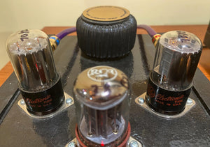 Matched Pair General Electric GE Red Label 6SN7 6SN7GTB Vacuum Tubes Valves Copper Support Rods Phono Preamp Grade
