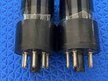 Load image into Gallery viewer, Matched Pair Tung-Sol 6V6 6V6GT Vacuum Tubes Valves Black Glass Solid Top NOS-Testing
