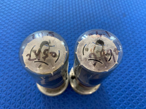 Matched Pair Sylvania 5881 JAN-6L6WGB Milspec Vacuum Tubes Valves