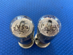 Matched Pair Sylvania 5881 JAN-6L6WGB Milspec Vacuum Tubes Valves