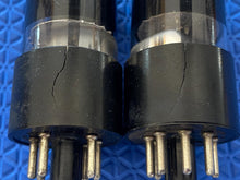 Load image into Gallery viewer, Matched Pair Ken-Rad 6V6 6V6GT Vacuum Tubes Black Bottles NOS-Testing
