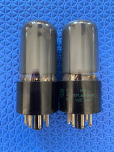 Load image into Gallery viewer, Matched Pair Sylvania 6V6 6V6GT Vacuum Tubes Valves Silver And Gray NOS-Testing
