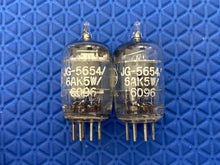 Load image into Gallery viewer, Matched Pair General Electric 6096 5654 JG-5654 6AK5 6J1 6J2 Milspec Industrial Vacuum Tubes Valves NOS NIB
