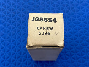 Matched Pair General Electric 6096 5654 JG-5654 6AK5 6J1 6J2 Milspec Industrial Vacuum Tubes Valves NOS NIB