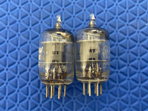 Matched Pair General Electric 6096 5654 JG-5654 6AK5 6J1 6J2 Milspec Industrial Vacuum Tubes Valves NOS NIB