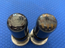 Load image into Gallery viewer, Matched Pair Hytron 6V6 6V6GT Vacuum Tubes Valves Gray Side And Top Glass NOS-Testing
