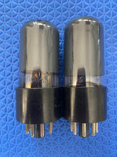 Load image into Gallery viewer, Matched Pair Hytron 6V6 6V6GT Vacuum Tubes Valves Gray Side And Top Glass NOS-Testing
