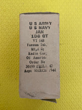 Load image into Gallery viewer, RCA 1D8 1D8GT VT148 Vacuum Tube Valve Milspec NOS NIB
