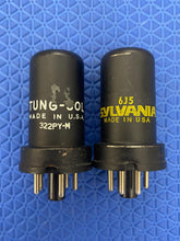 Load image into Gallery viewer, Matched Pair RCA 6J5 Vacuum Tubes NOS NIB
