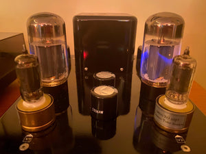 Matched Pair RCA Black Plate 6AU6 6AU6A Vacuum Tubes Valves