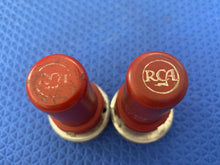 Load image into Gallery viewer, Matched Pair RCA 5693 6SJ7 Vacuum Tubes Valves Red Bottle
