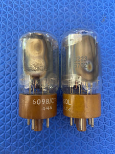 Matched Pair Tung-Sol 6AR6 6AR6WA JANCTL6098 Milspec Vacuum Tubes Valves NOS NIB