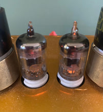 Load image into Gallery viewer, Matched Pair RCA 5654 6AK5W 6J1 6J2 Industrial Vacuum Tubes Valves Black Plate

