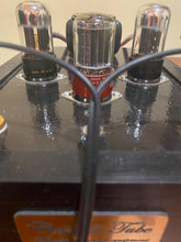 Load image into Gallery viewer, Matched Pair Sylvania 6SN7 6SN7GTA Vacuum Tubes Valves Chrome Dome Silver Top Phono Preamp Grade
