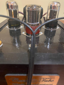 Matched Pair Sylvania 6SN7 6SN7GTA Vacuum Tubes Valves Chrome Dome Silver Top Phono Preamp Grade