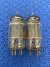 Load image into Gallery viewer, Matched Pair Sylvania 7AU7 Vacuum Tubes Valves NOS-Testing 6SN7 Substitute With Adapters
